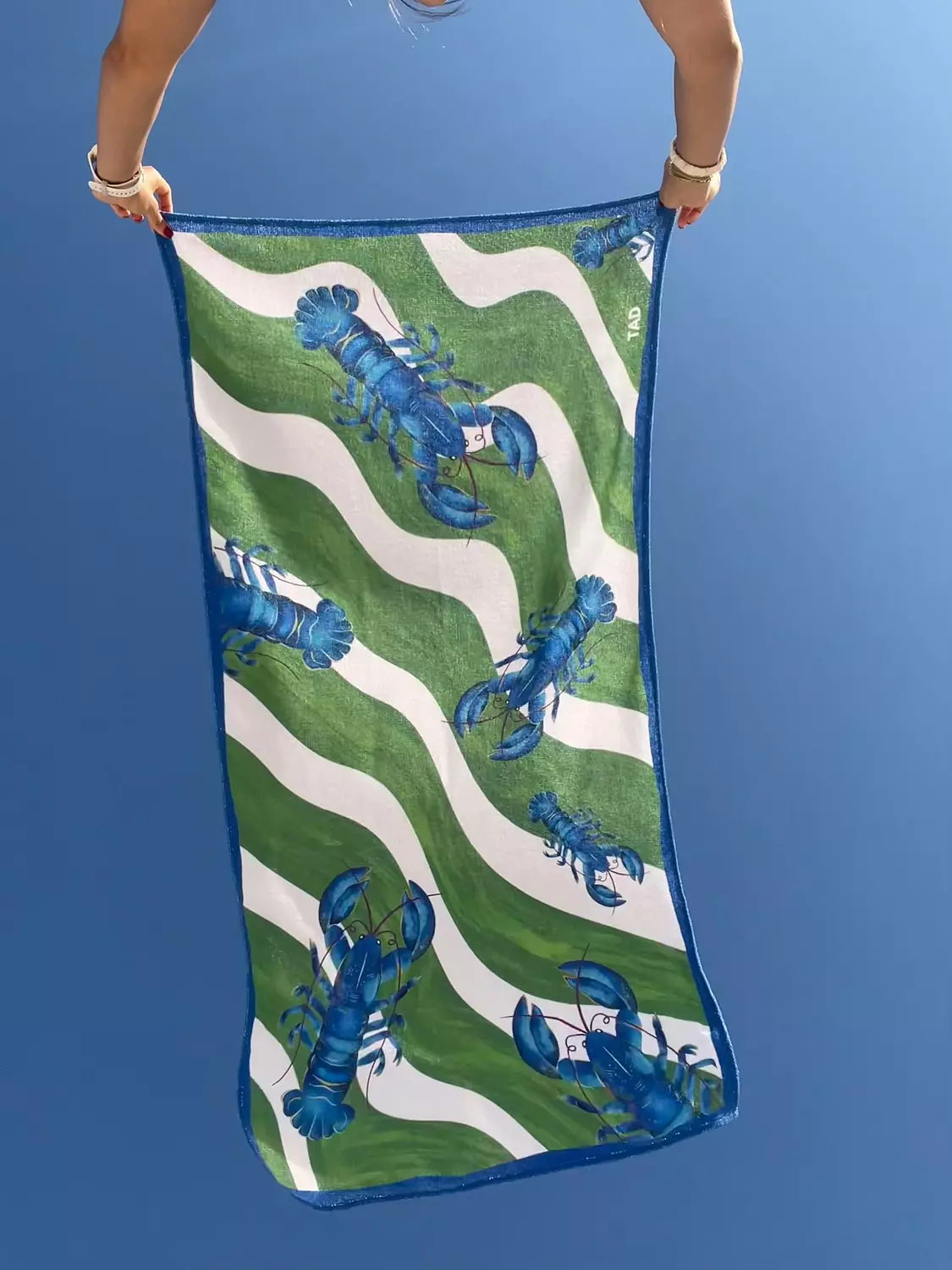 Green Lobster Towel image