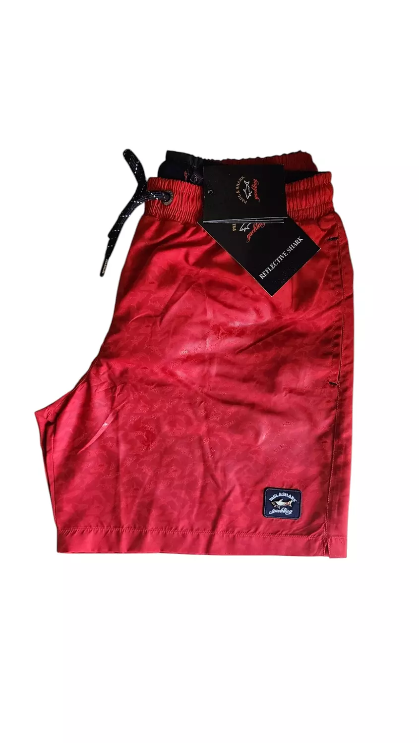 Pauld and shark Swim Shorts with Reflective Logo Print 3