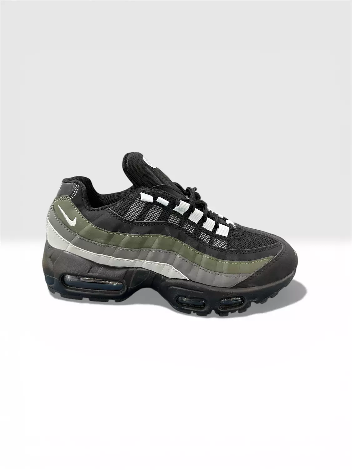 Nike Black/ Grey Green  1