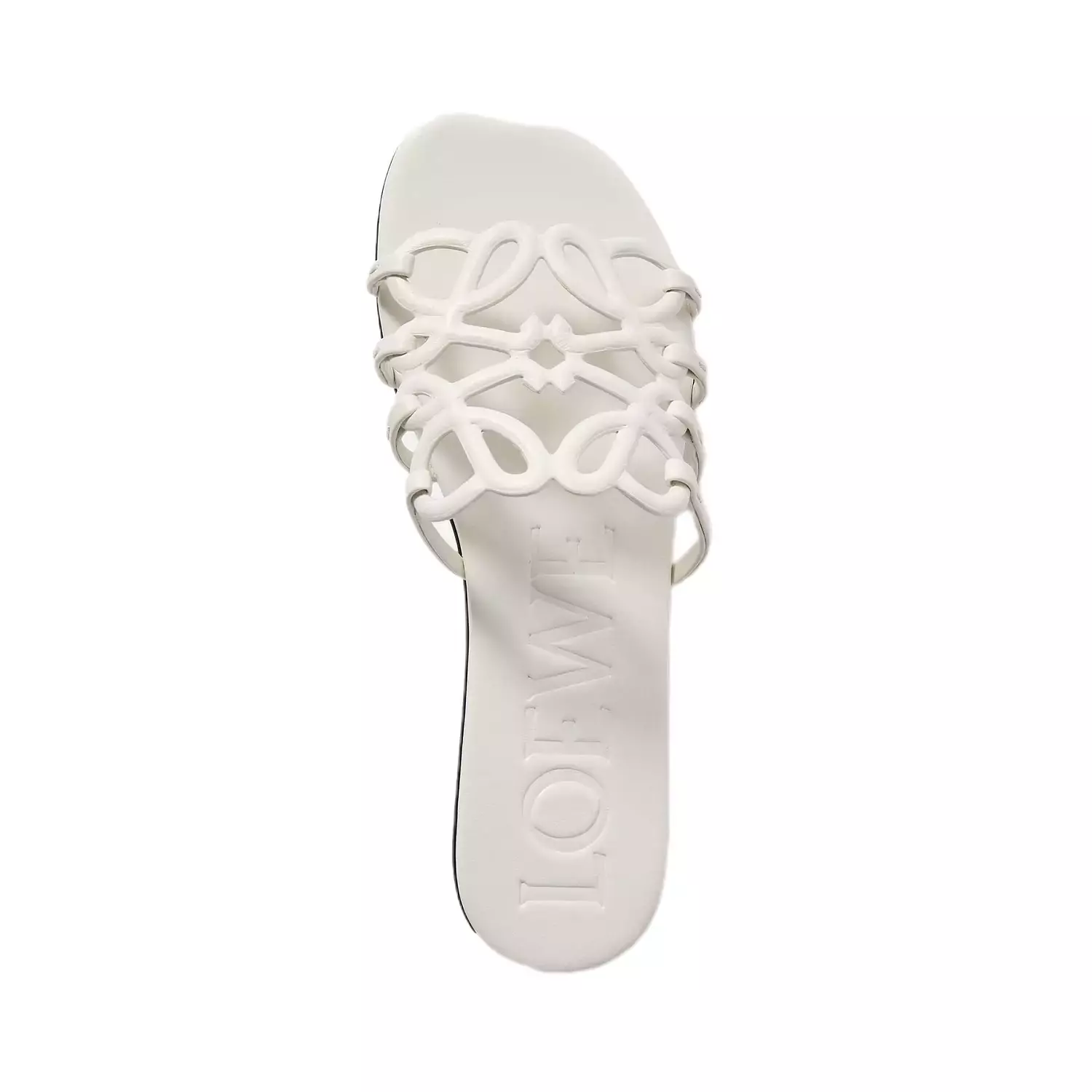 Loewe, Petal Anagram leather slides image
