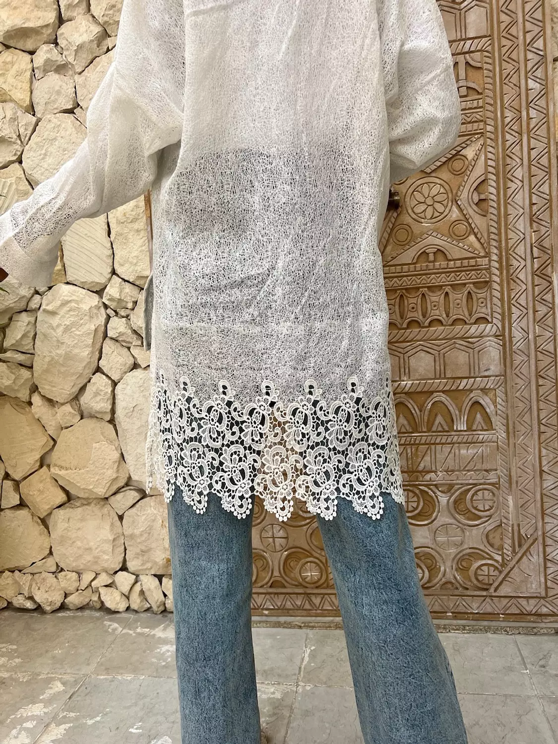 Guipure shirt 4