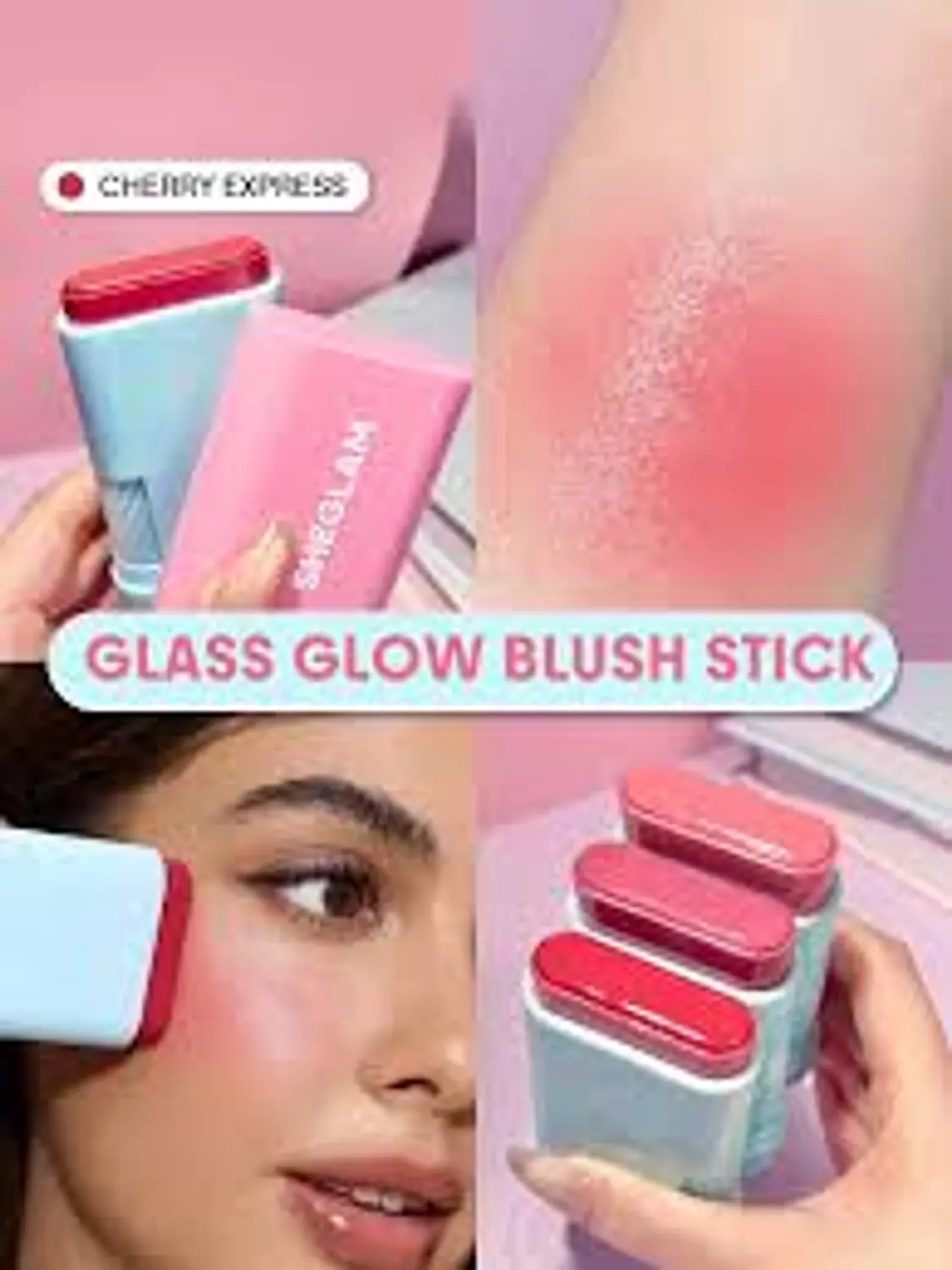 Sheglam Glass Glow Blush Stick CHERRY EXPRESS hover image