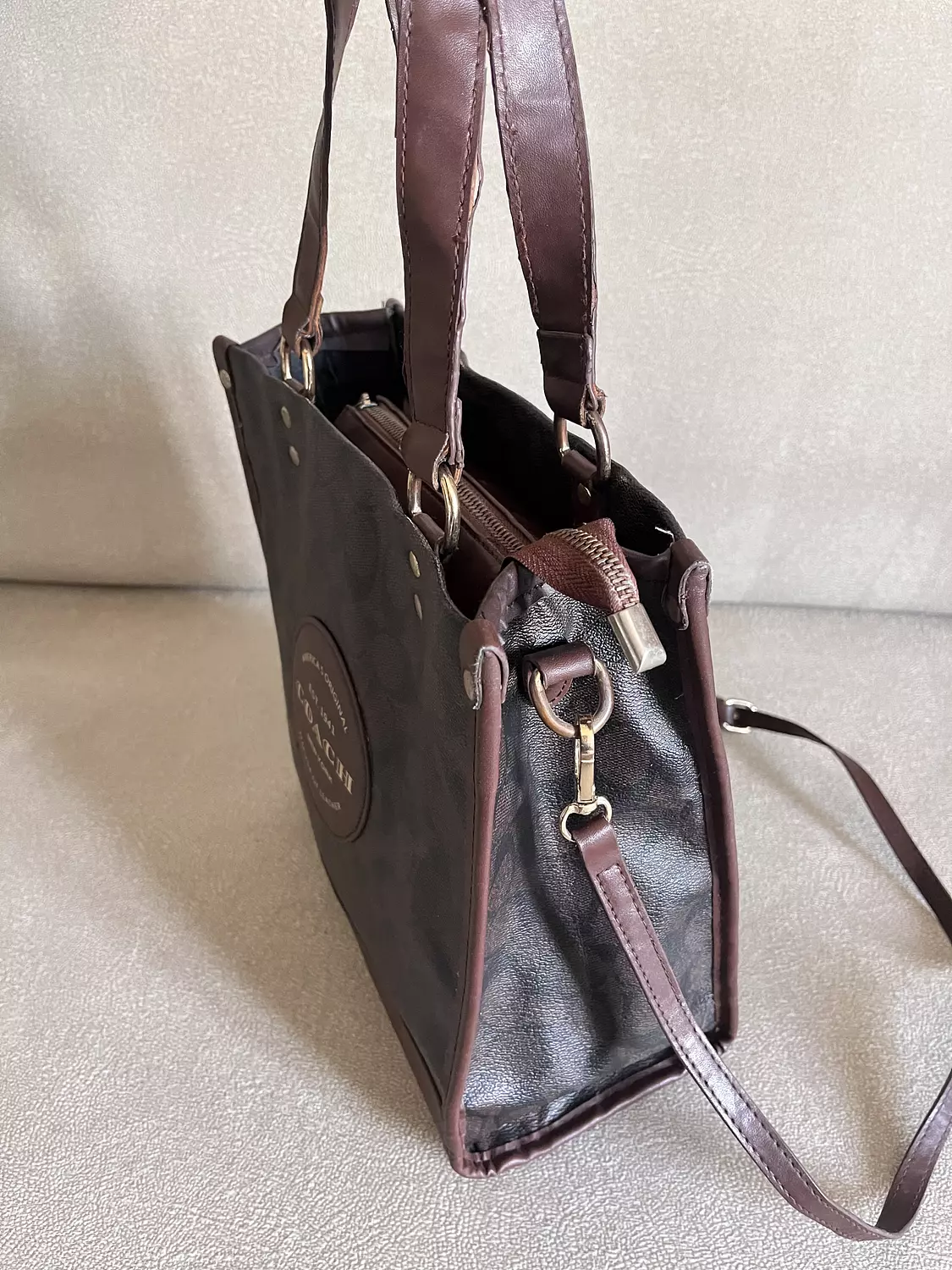 Authentic vintage coach tote bag 3