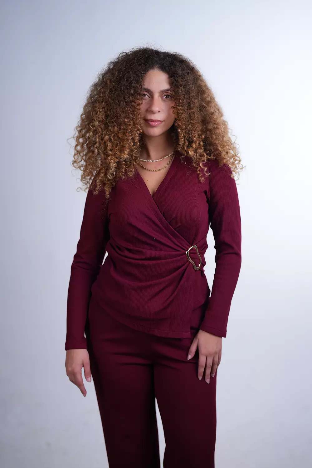 The Weekend Wrap Set - Burgundy  hover image