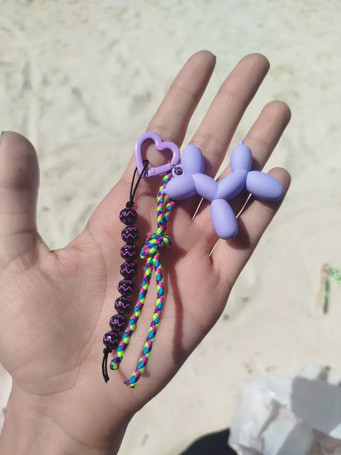 Purple charm bag  image