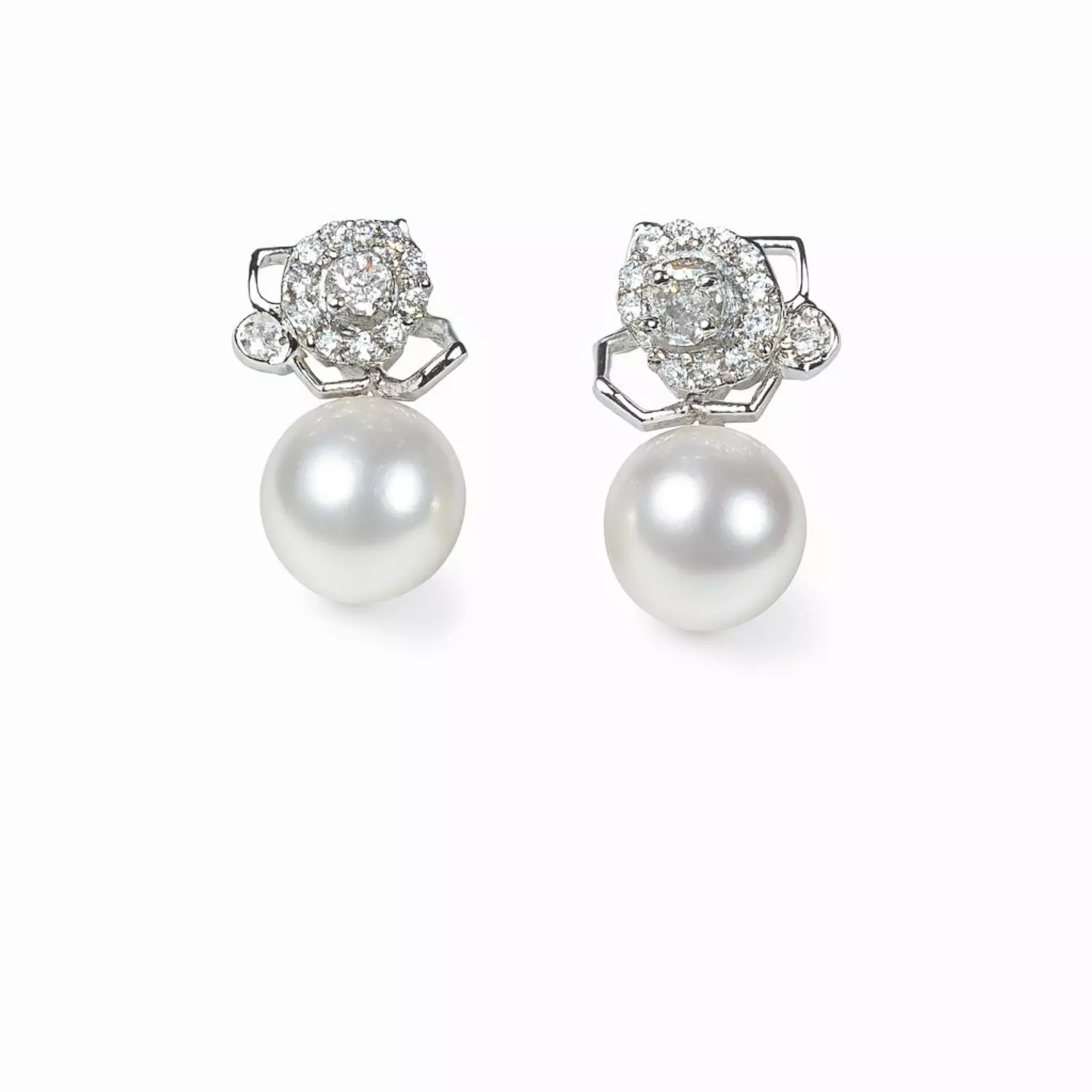 Silver Earrings Pearl 1