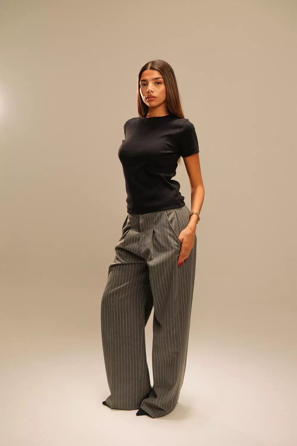 Pin Striped Pants | Women hover image