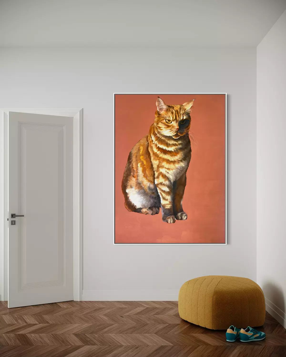 The Narcissistic Persona (Brick Painting – The Arrogant Cat) 4