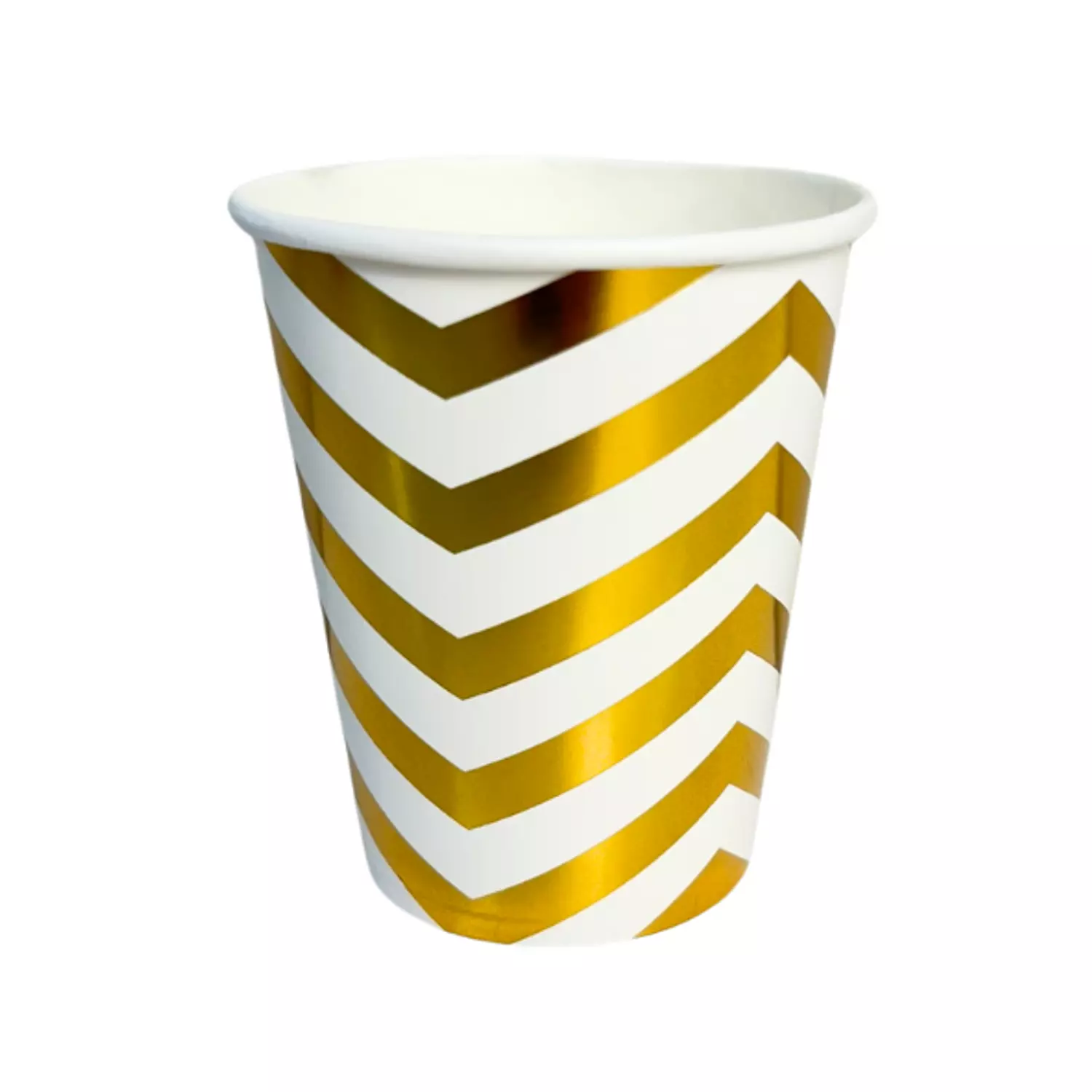 Gold Zigzag Paper Cups