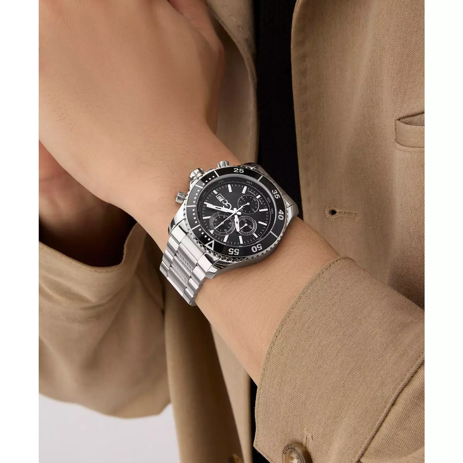 Gc SpeedRacer Chrono Metal Men Watch Silver Stainless Steel Bracelet 7