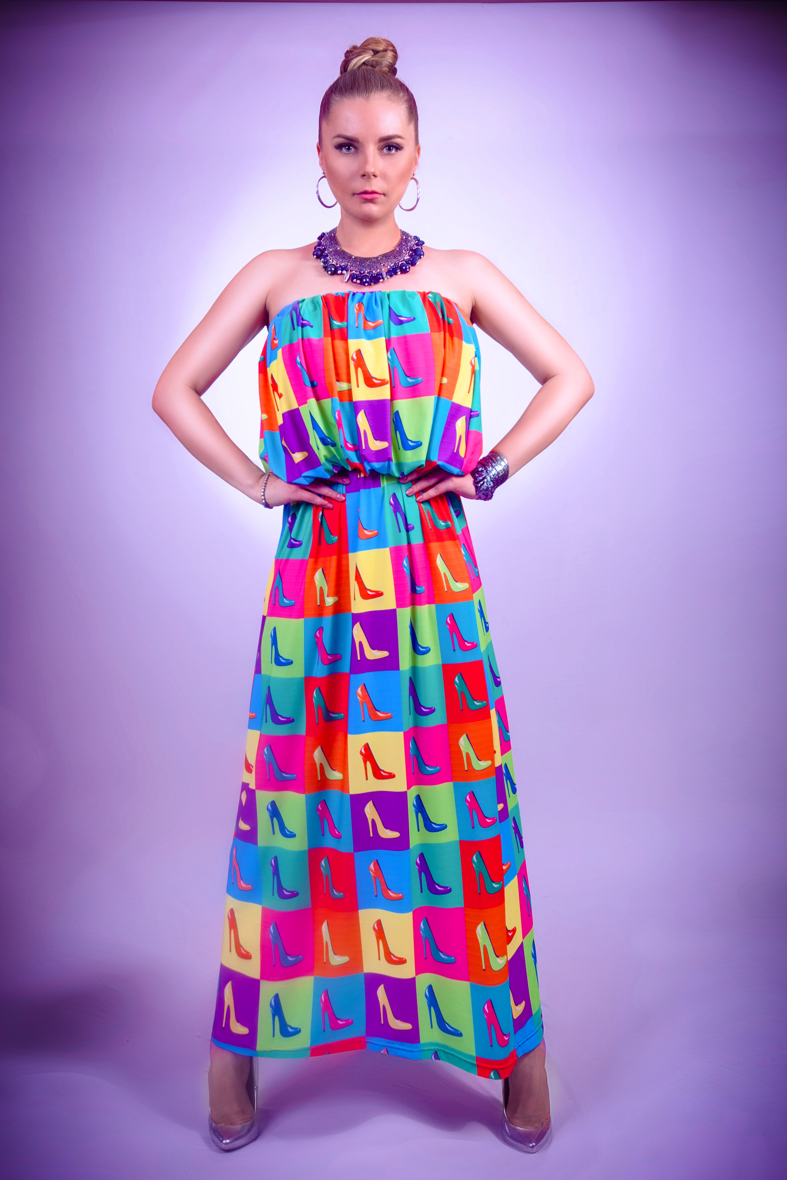 Heels pop art dress