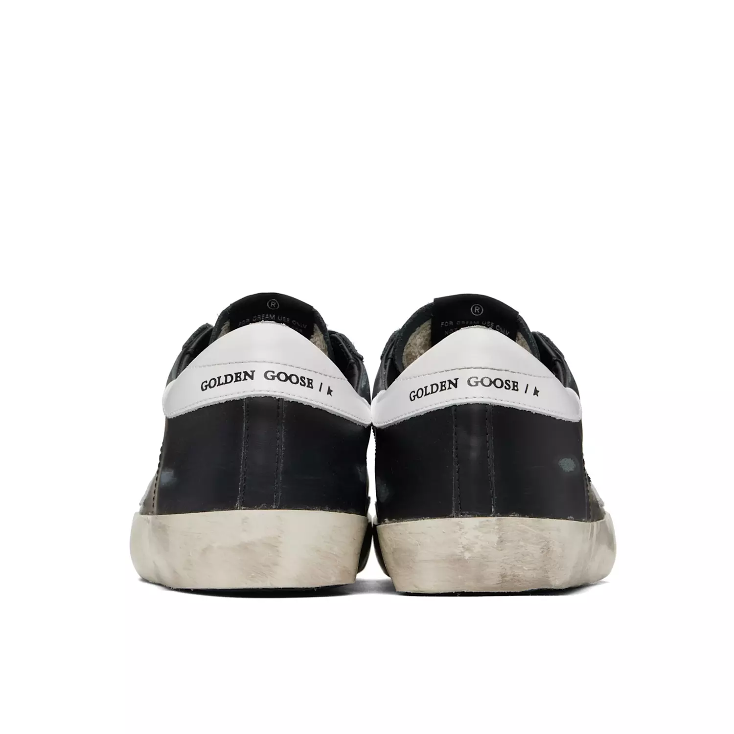 Golden Goose Super-Star Super-Star in black nappa with black star and glitter heel tab( hover image