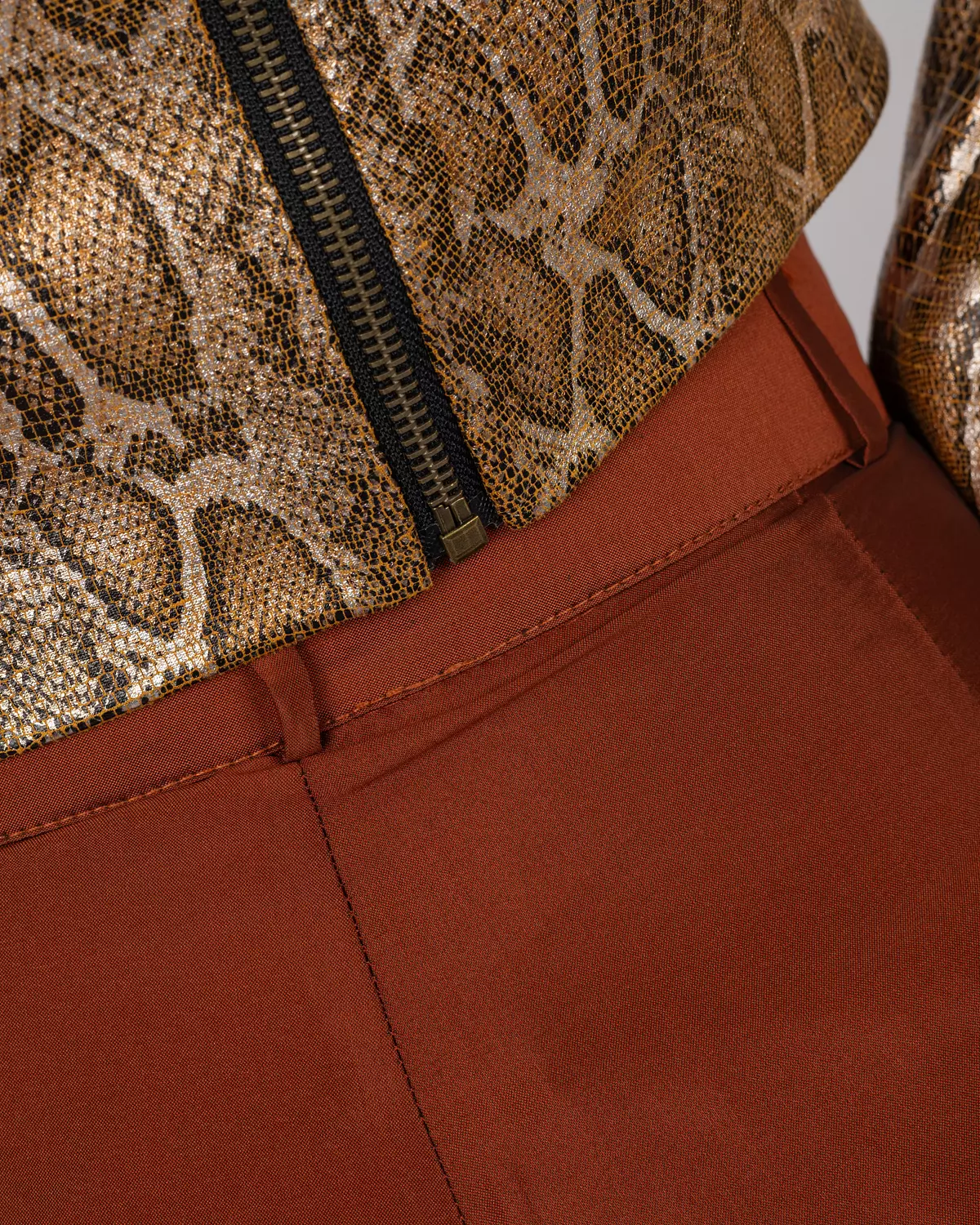 Copper Wide-Leg Trousers 5