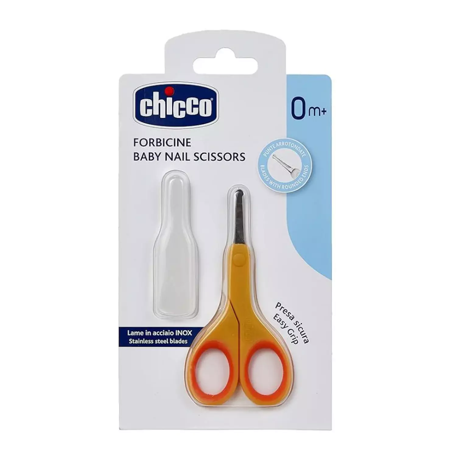 CHICCO BABY NAIL SCISSORS YELLOW +0M image