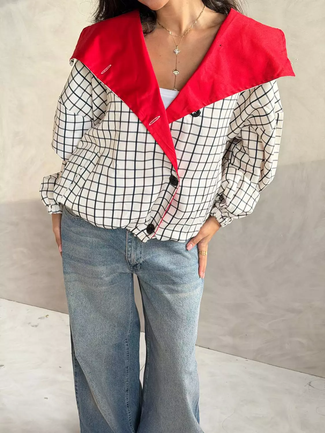 Scarlet Contrast Jacket 3