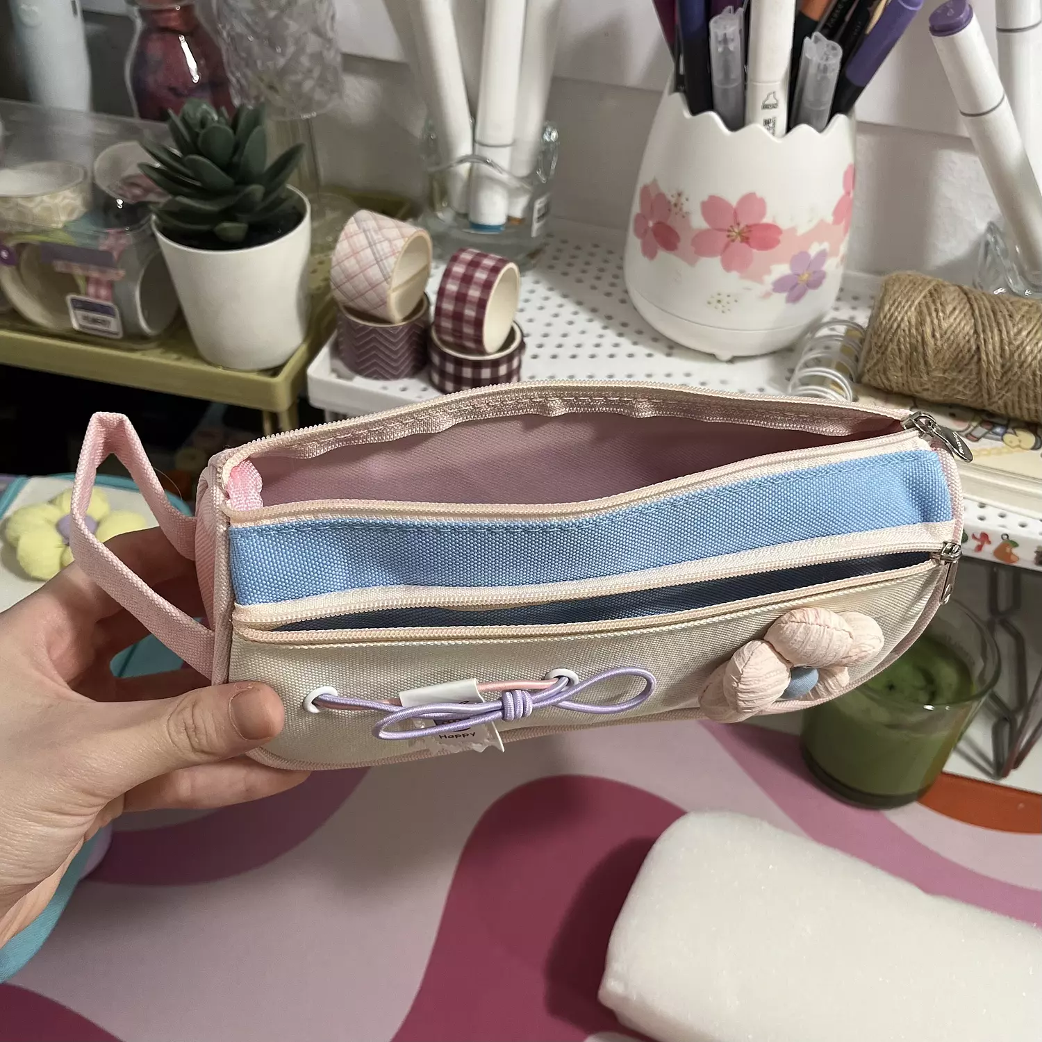 Flower pencil cases 2