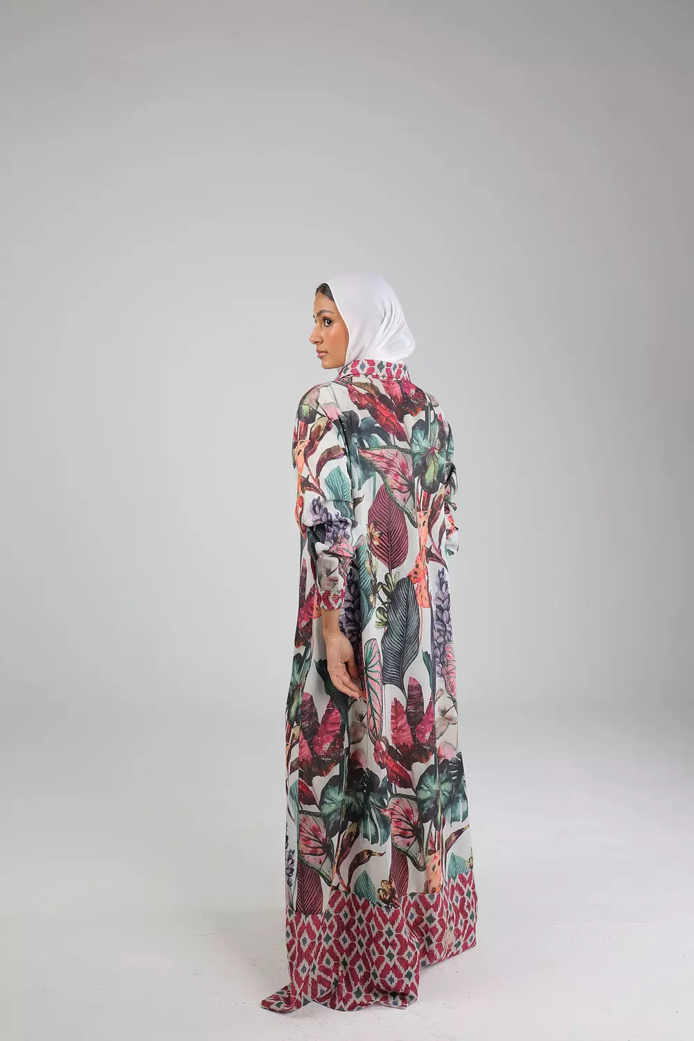 Tropical Linen Dress 5