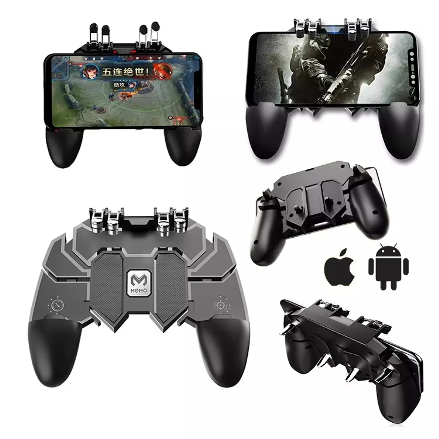 AK-66 PUBG Mobile Controller - Ergonomic Design, Compatible with iOS/Android 8