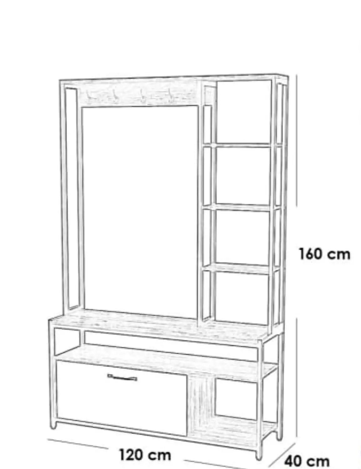 Dressing Unit Metal &Wood  1