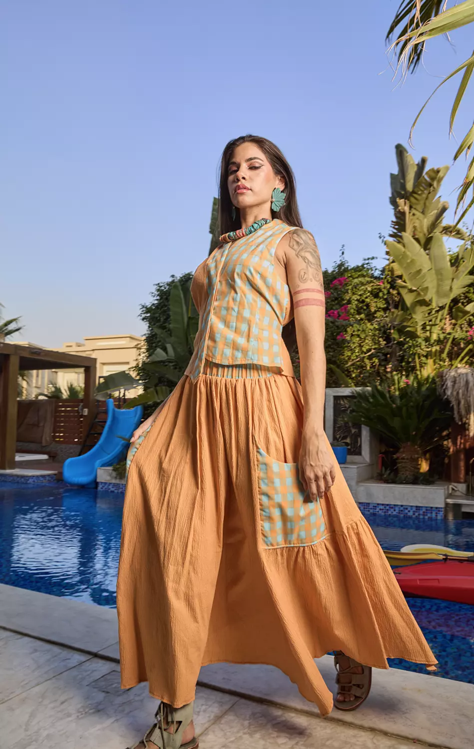 Asymmetrical Skirt With Pockets 2