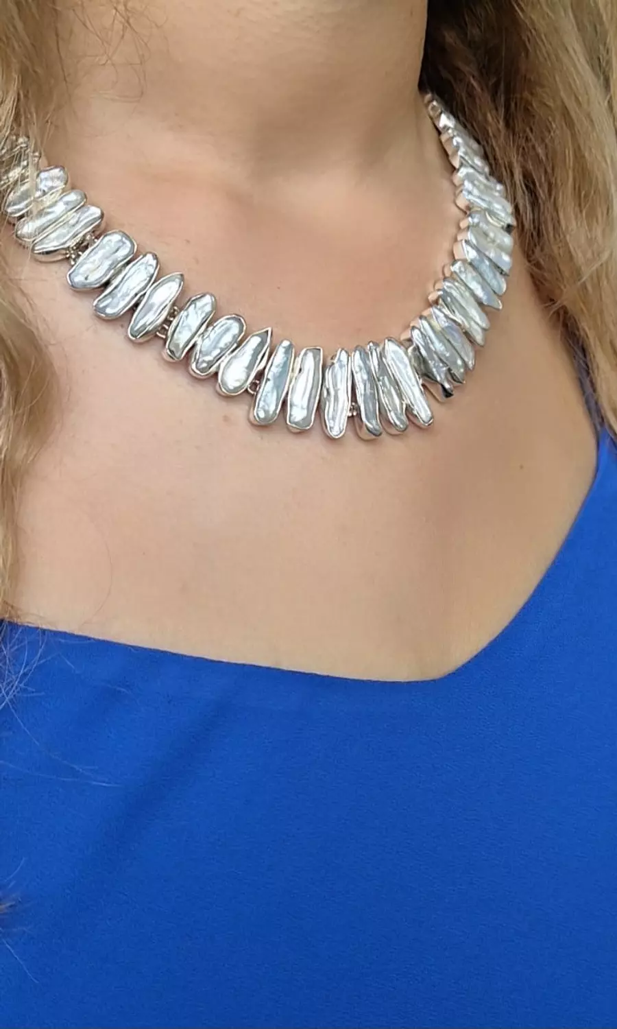 Natural pearl collier 1