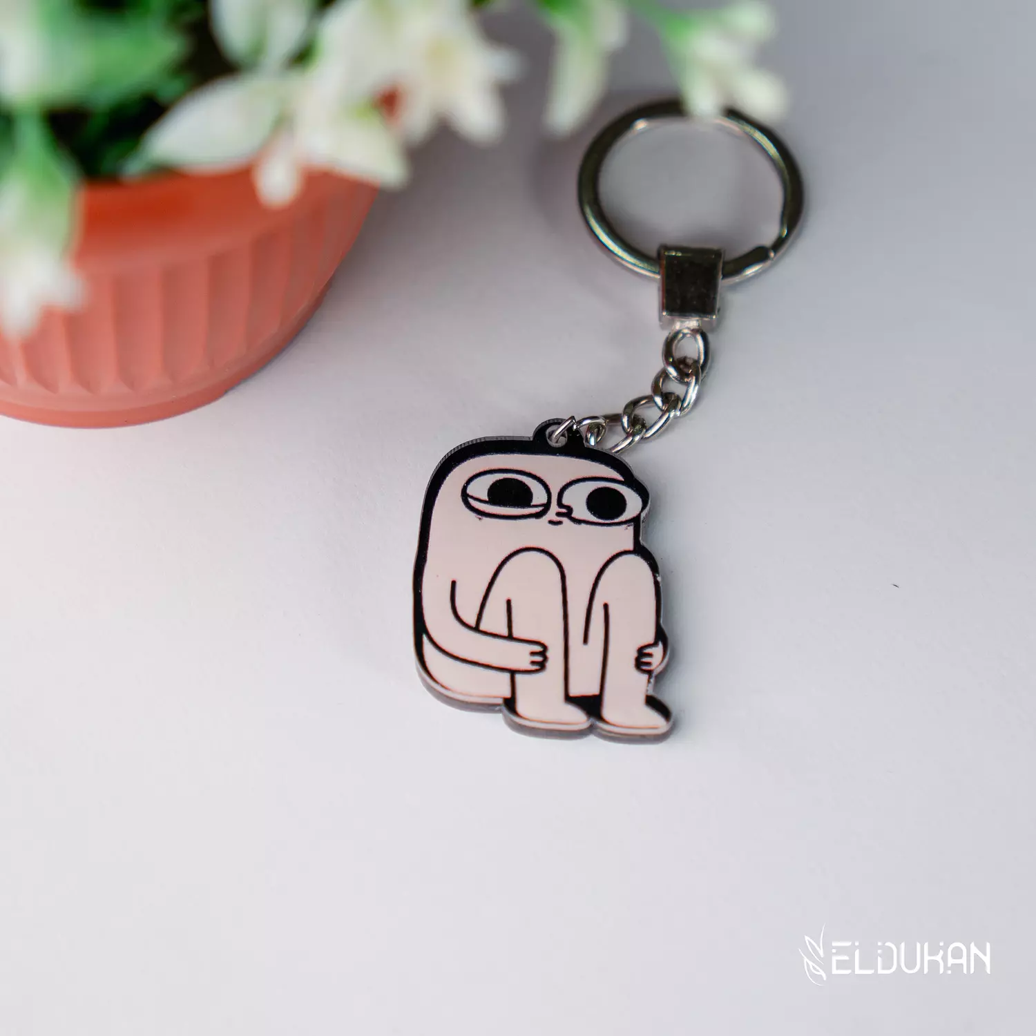 Stressed acrylic keychain image