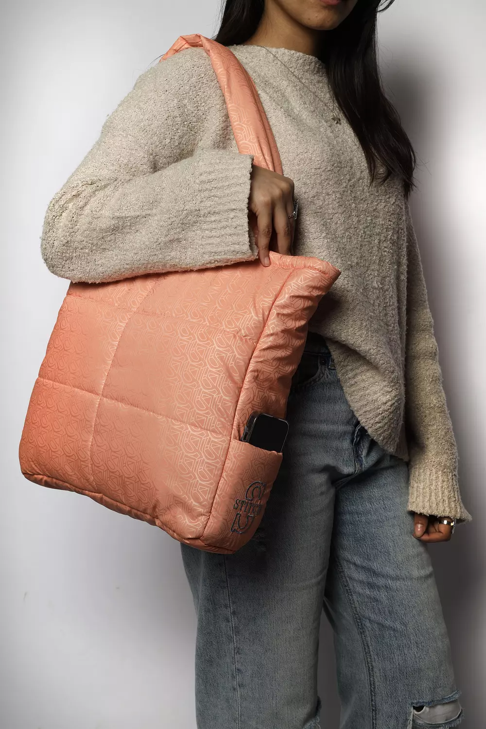 The Quilted Peach Tote bag 3