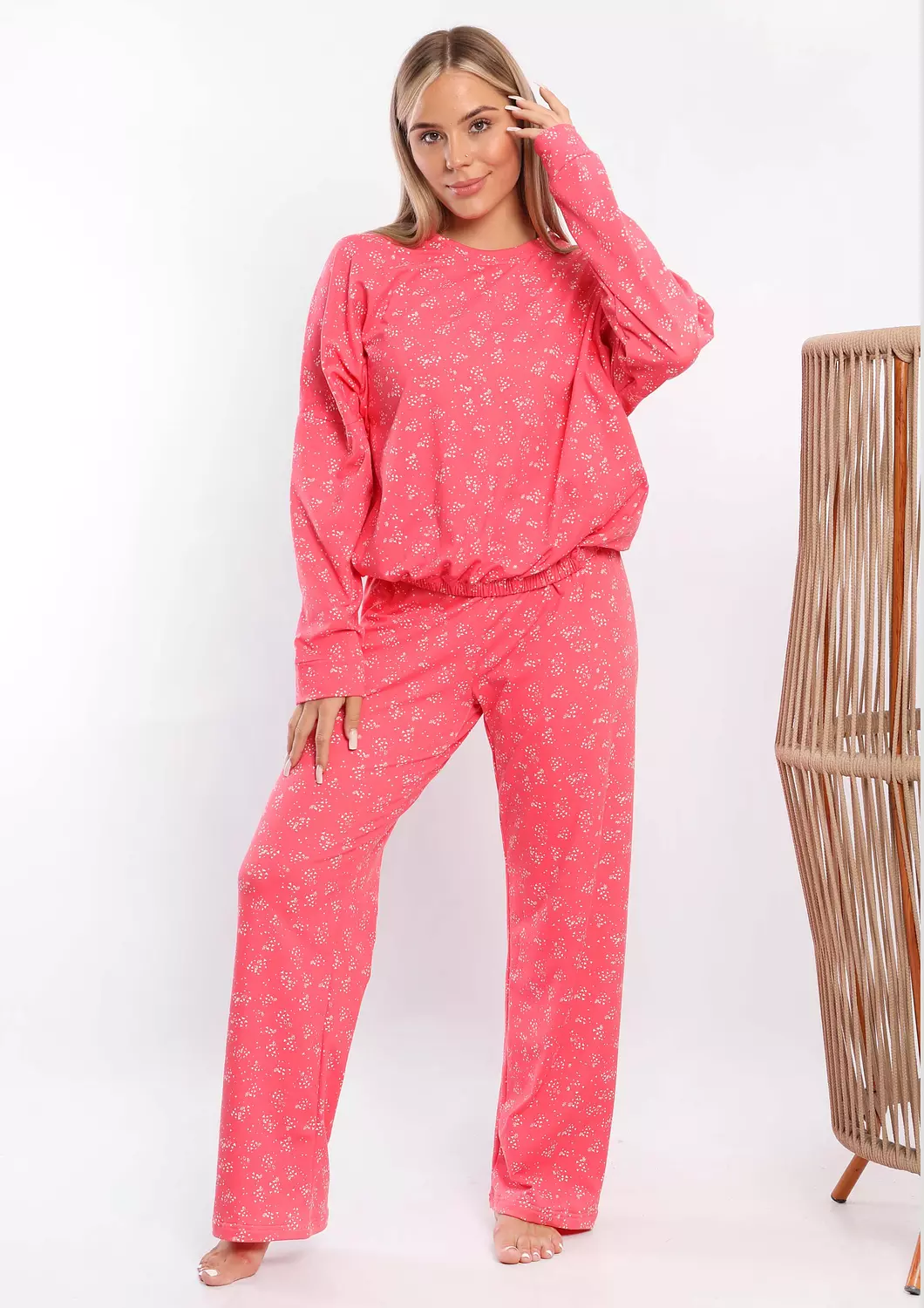 C312 Snowflakes pajama set  3