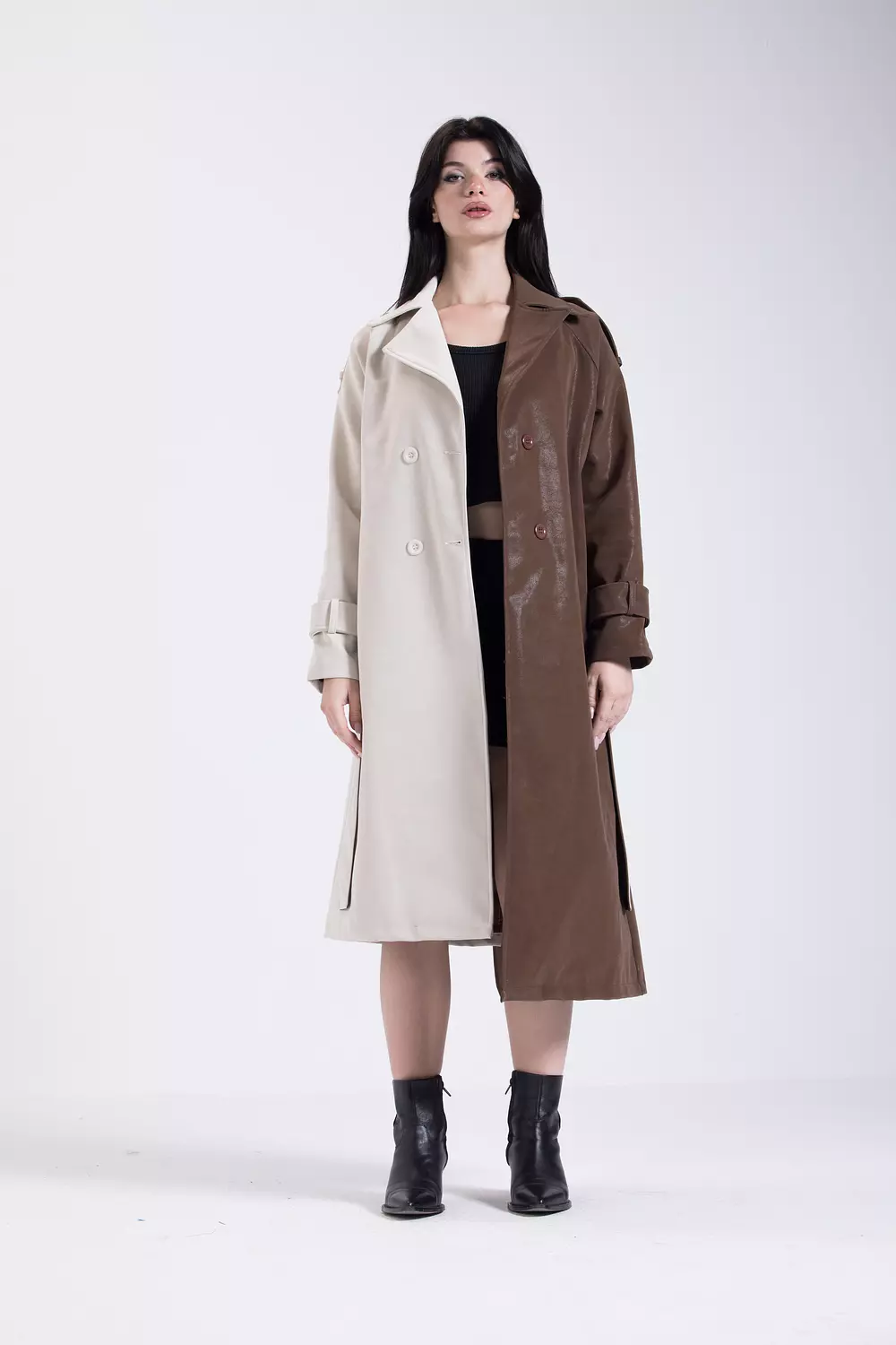 Coco Vanilla Leather Coat image