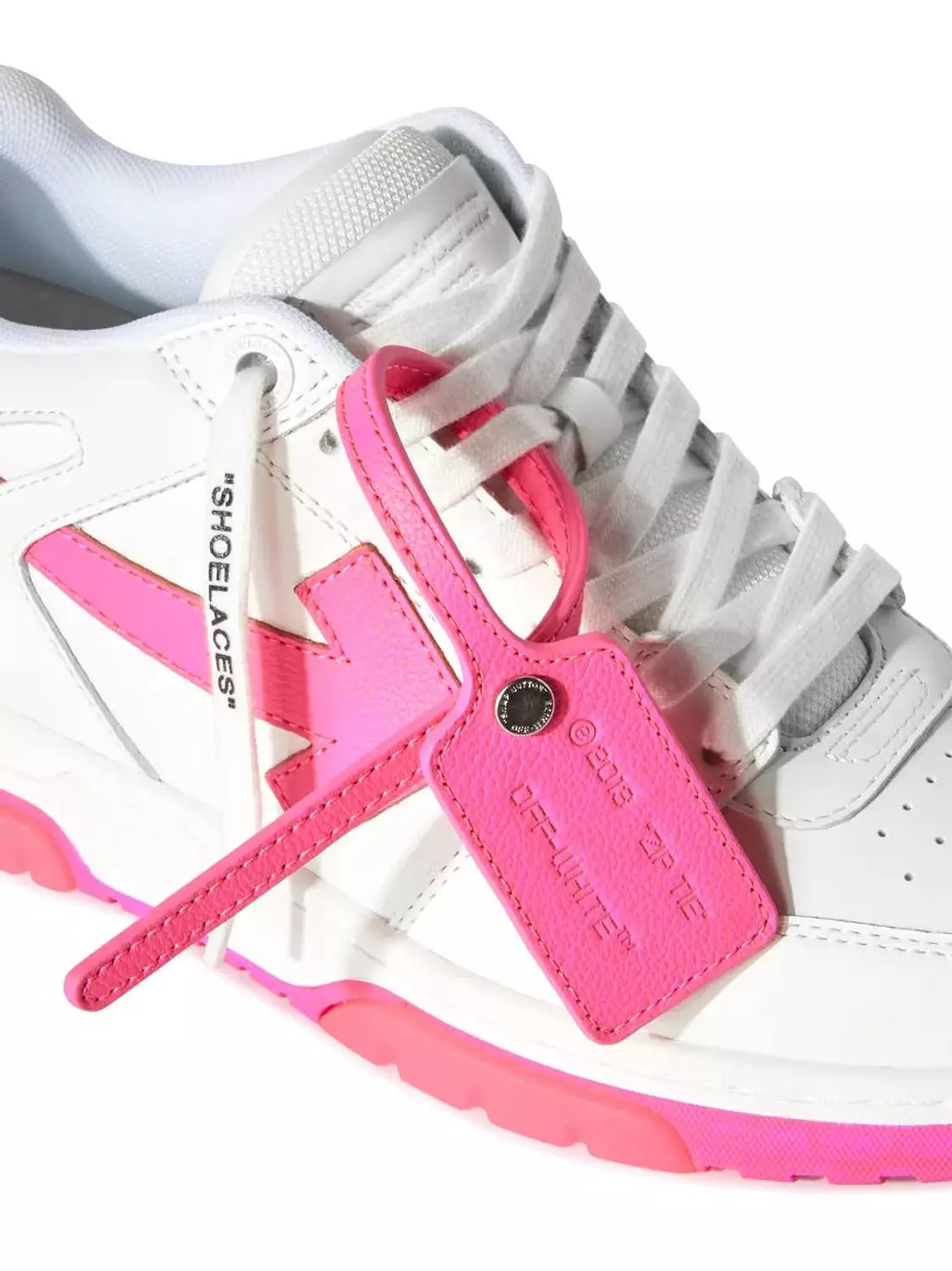 Off-White White & Pink Out Of Office Sneakers 2