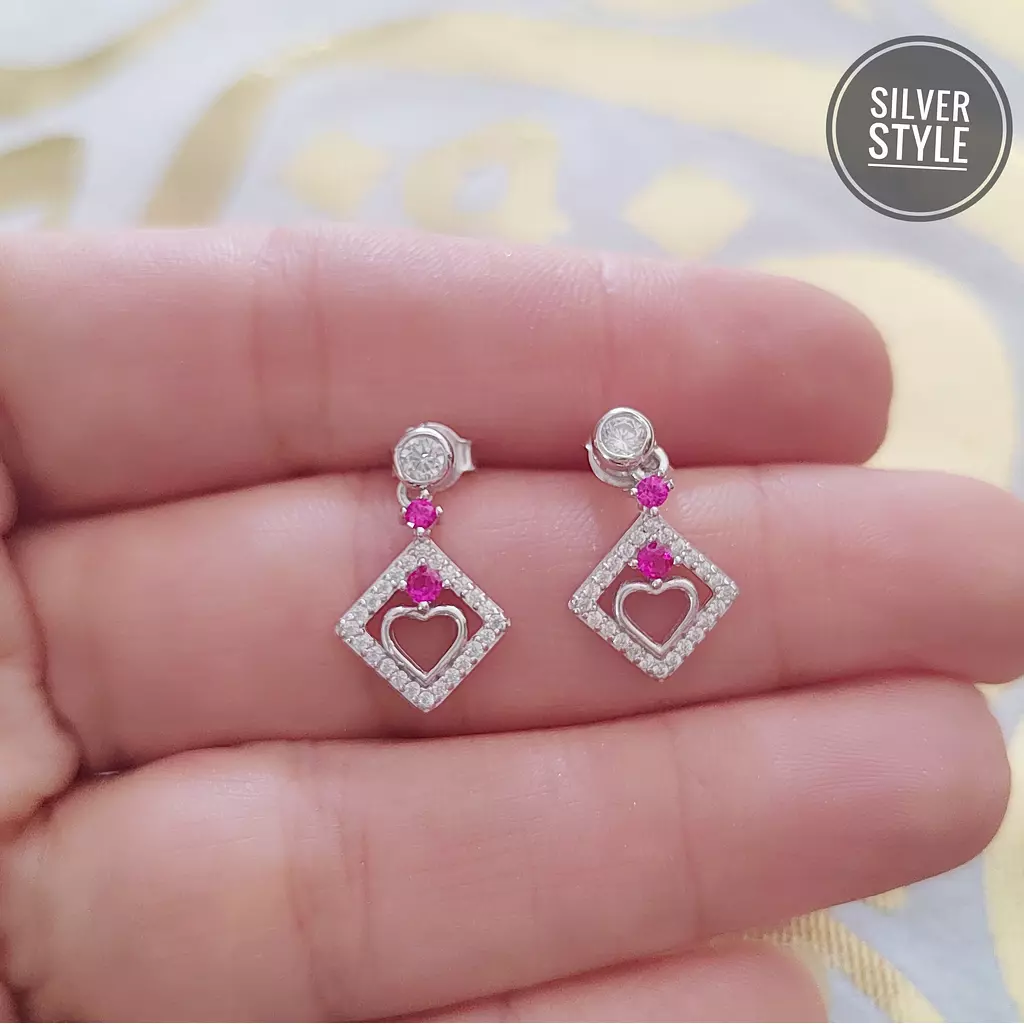 Heart stud Earrings 