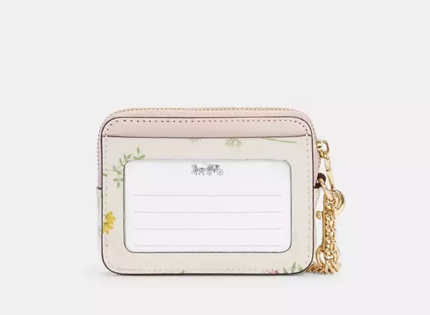 Zip Card Case With Spaced Wildflower Print hover image