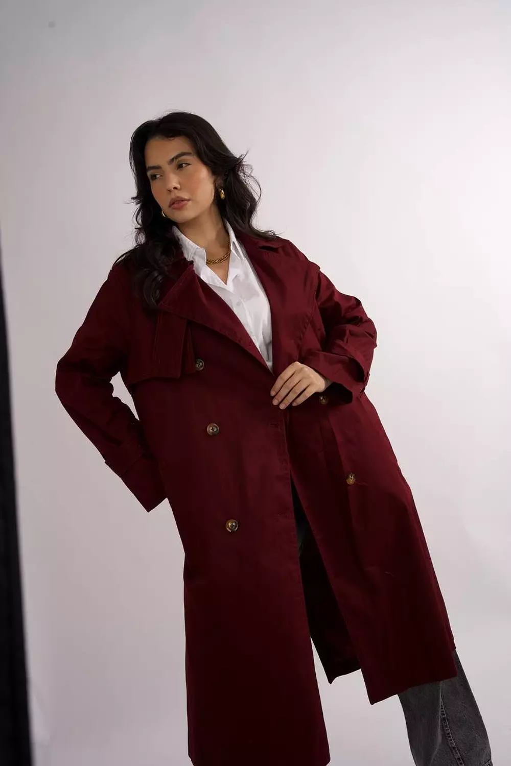 Collar Trench Coat 9