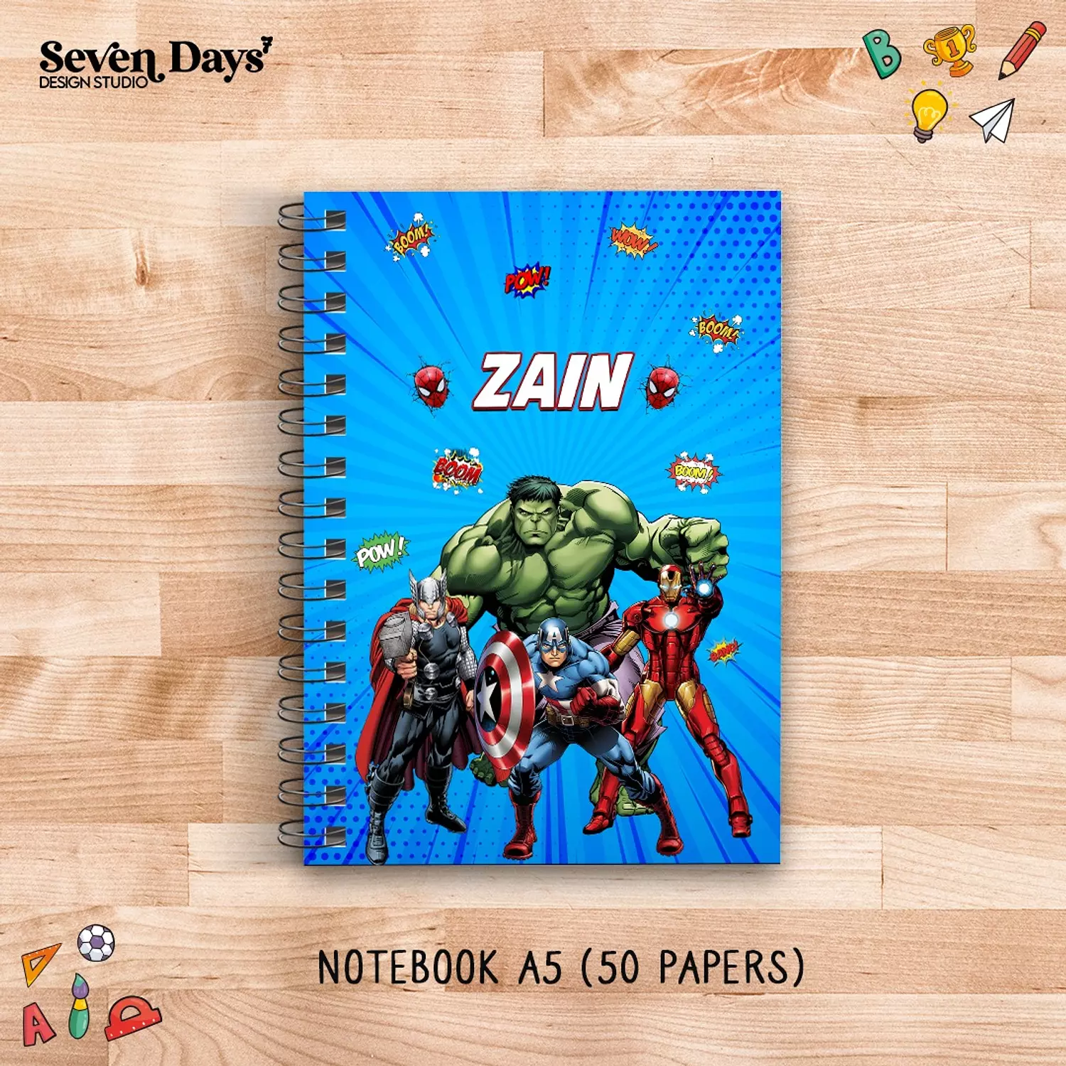 Marvel School Labels 2