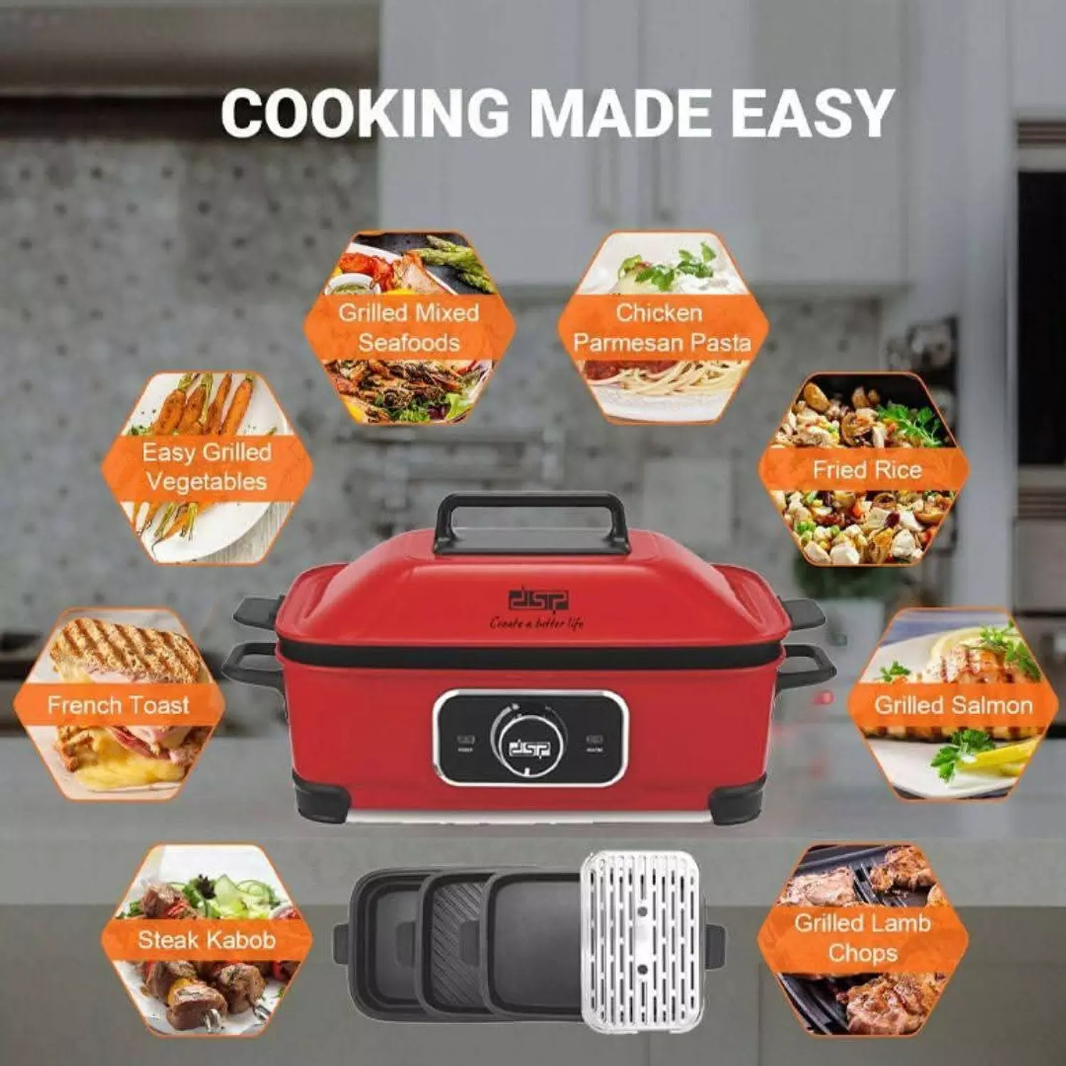4 In 1 multi function cooker 1