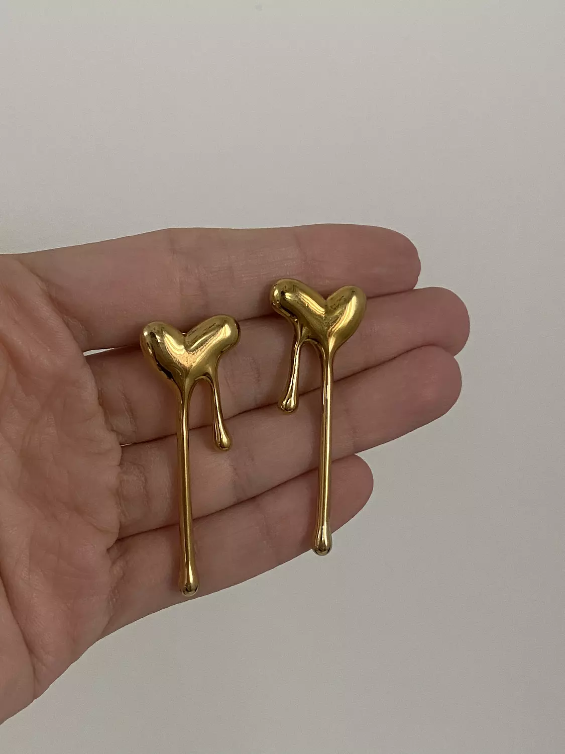 Melted Heart Studs 2
