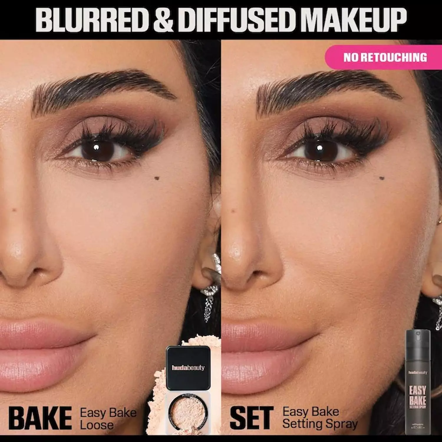 HUDA BEAUTY  Easy Bake Blurring Setting Spray with 16-Hour Wear 4
