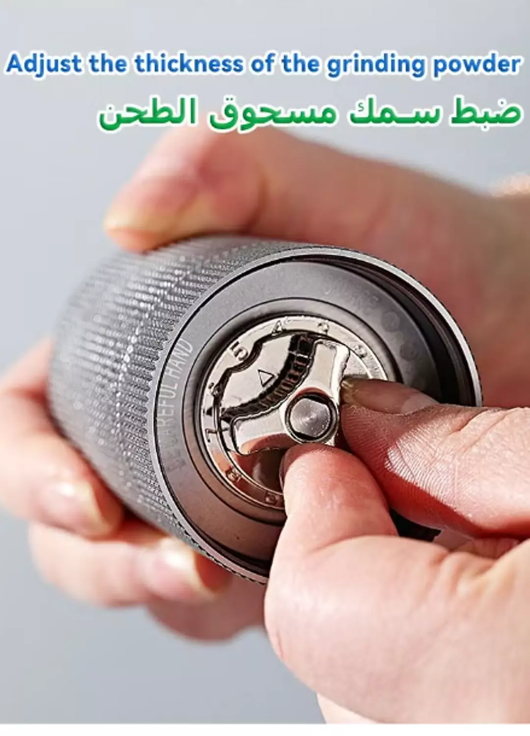 Stainless Steel Seven Cone Manual Coffee Grinder Silver(Compatible with exposed port filter arm) 8