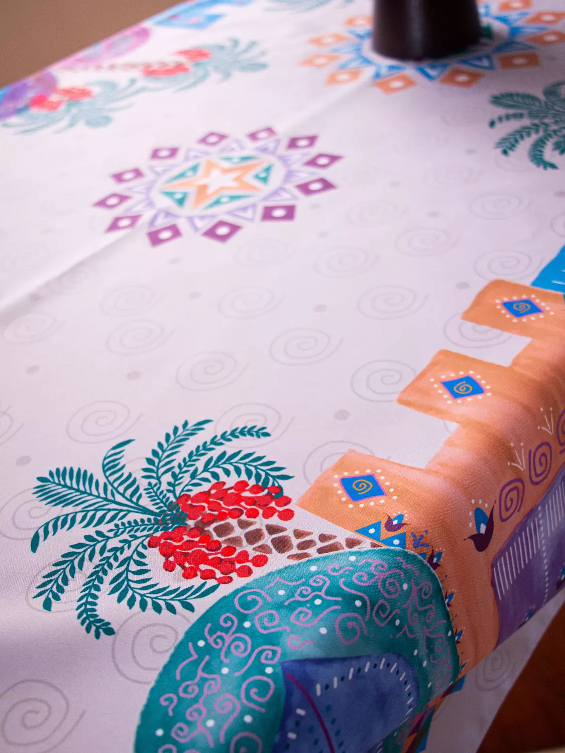 Nubian Village Table Cover 4
