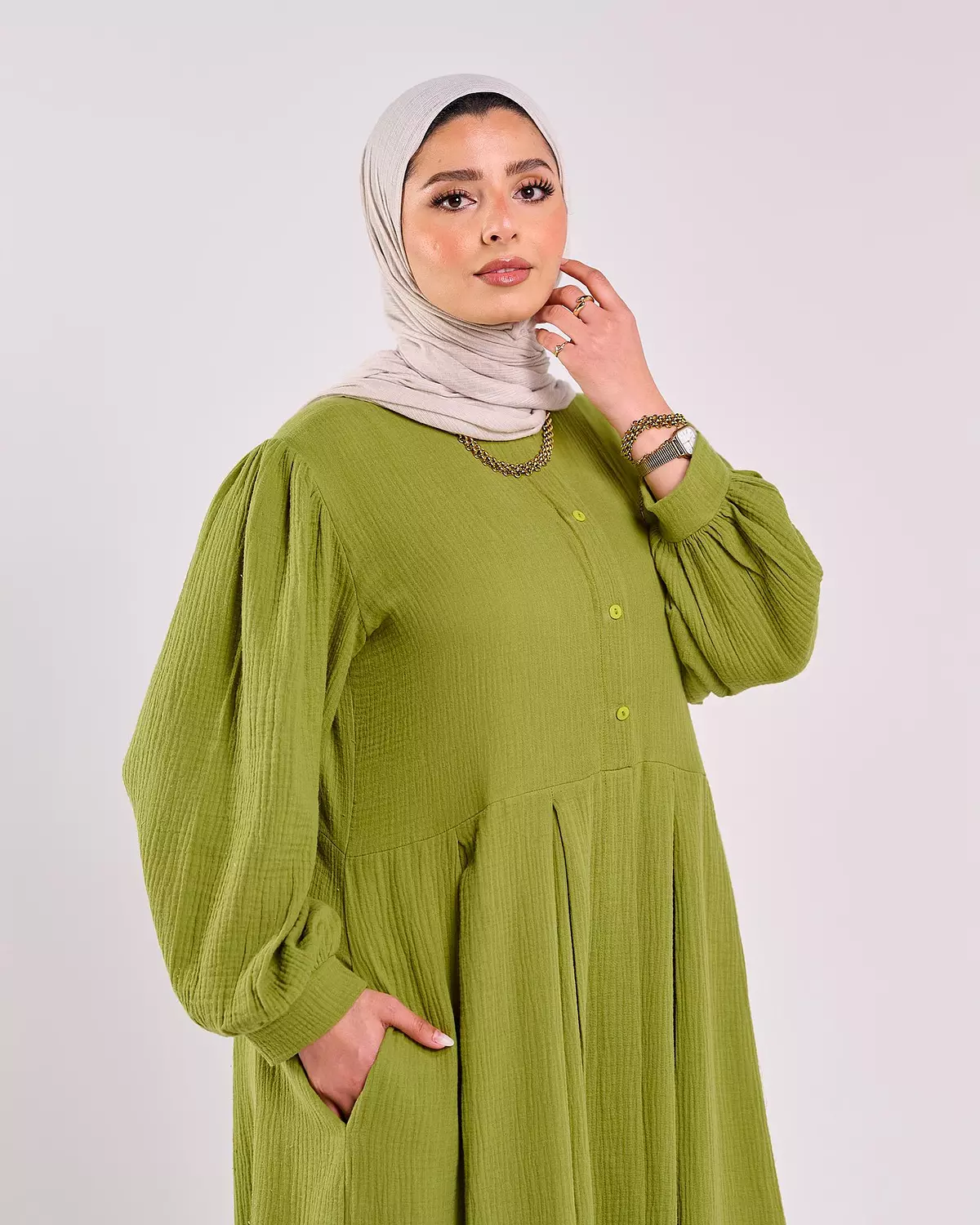 Summer Dress in kiwi 3