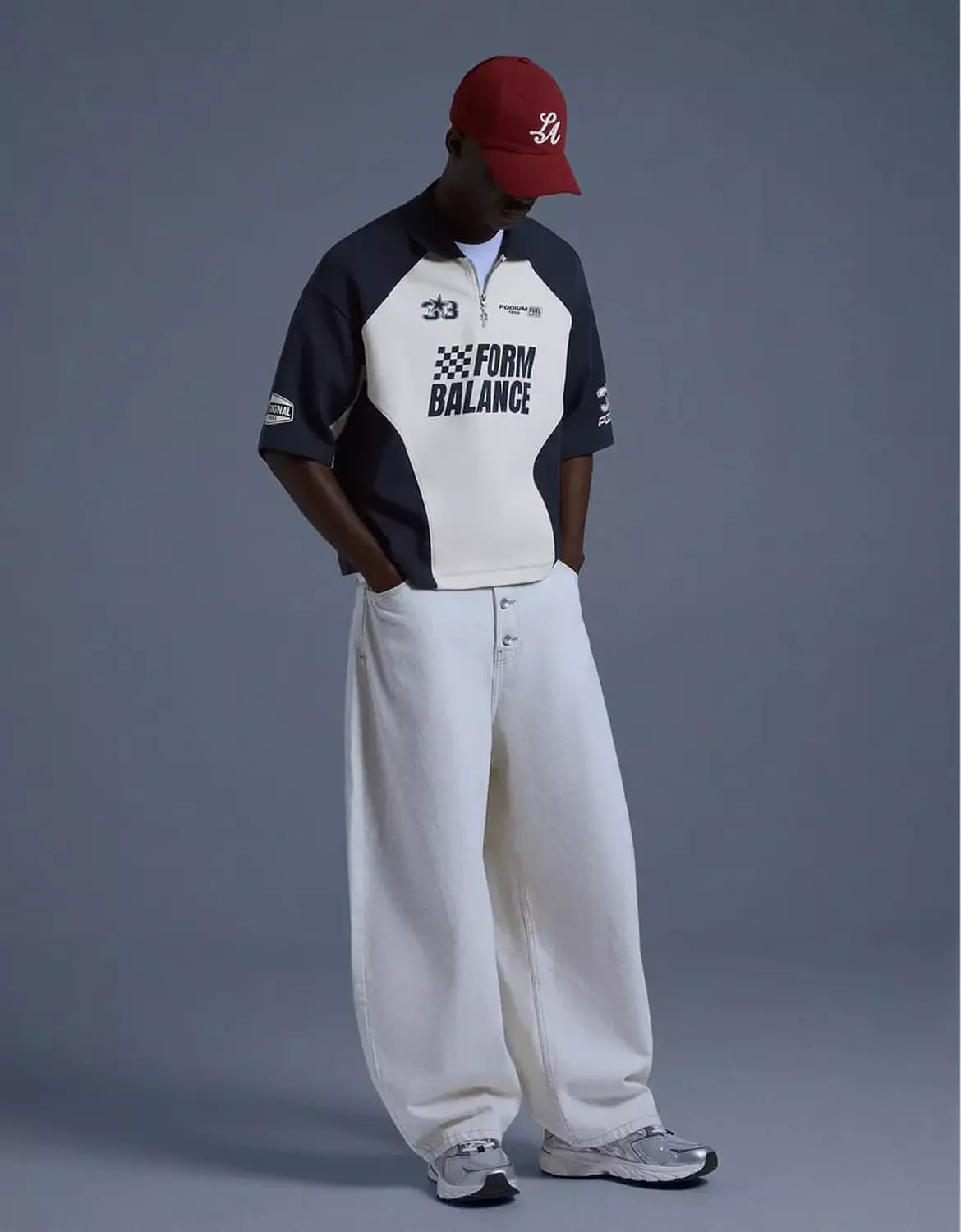 BERSHKA INTERLOCK RACING POLO SHIRT 5