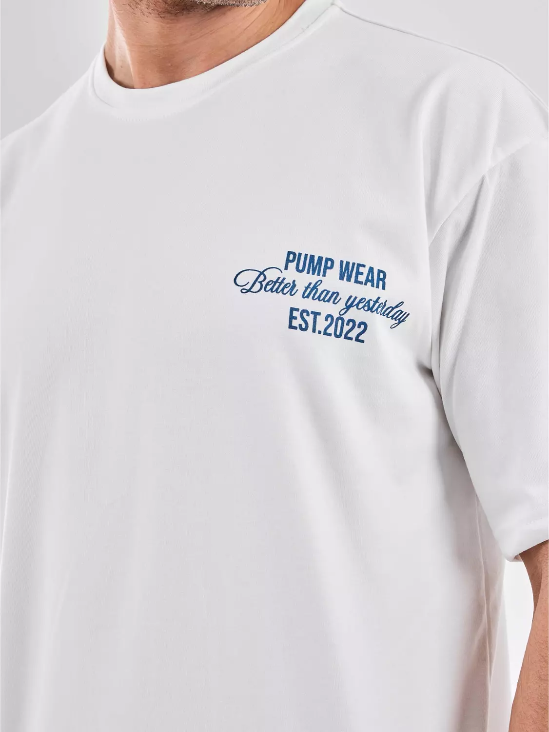 Drop Shoulder T-Shirt White 6