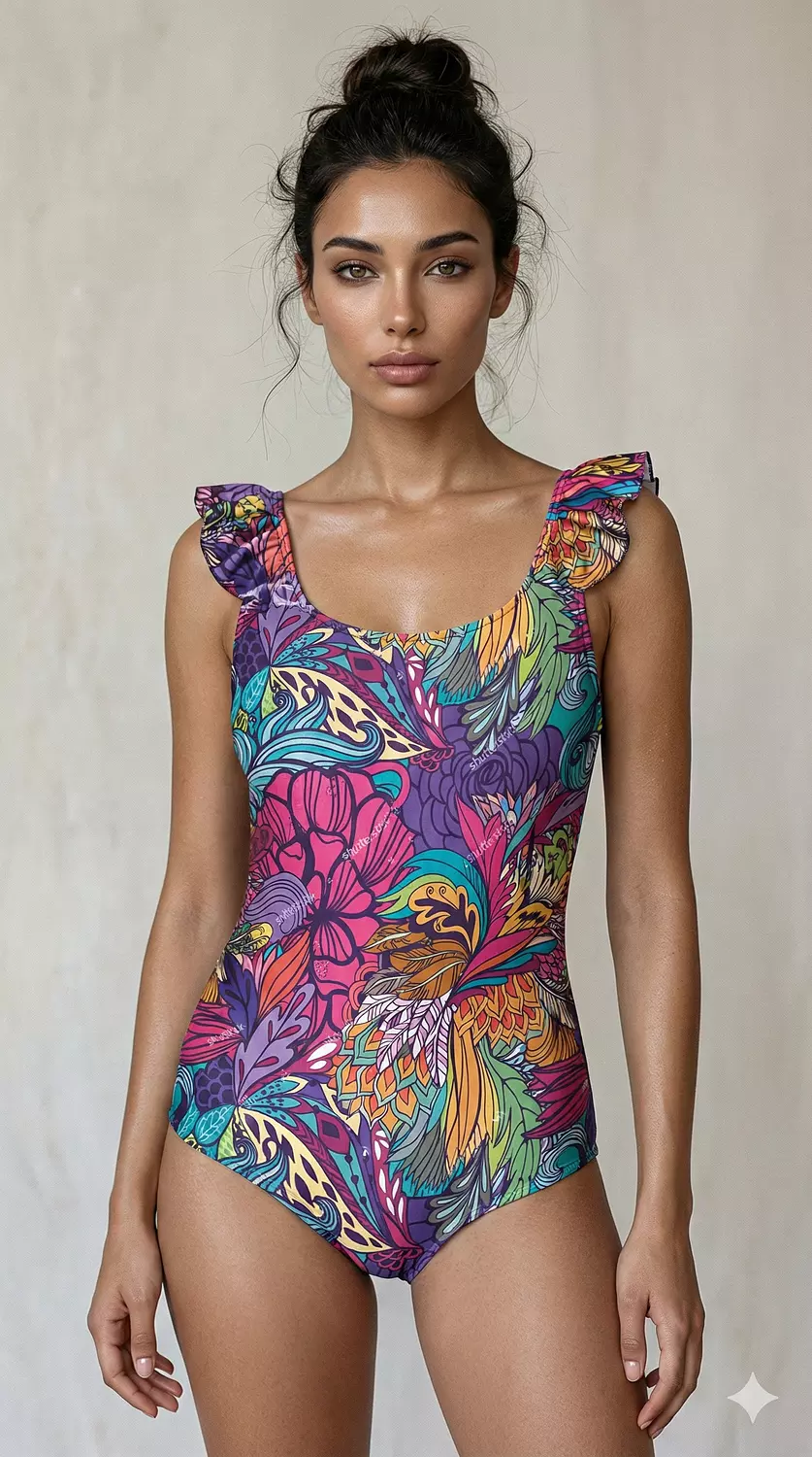 Diva Doubl Shoulder Ruffle image