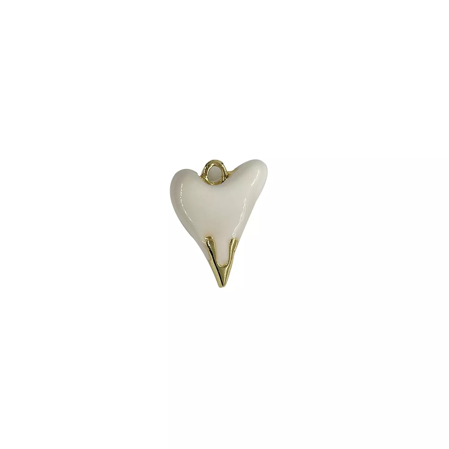 White Heart Charm image