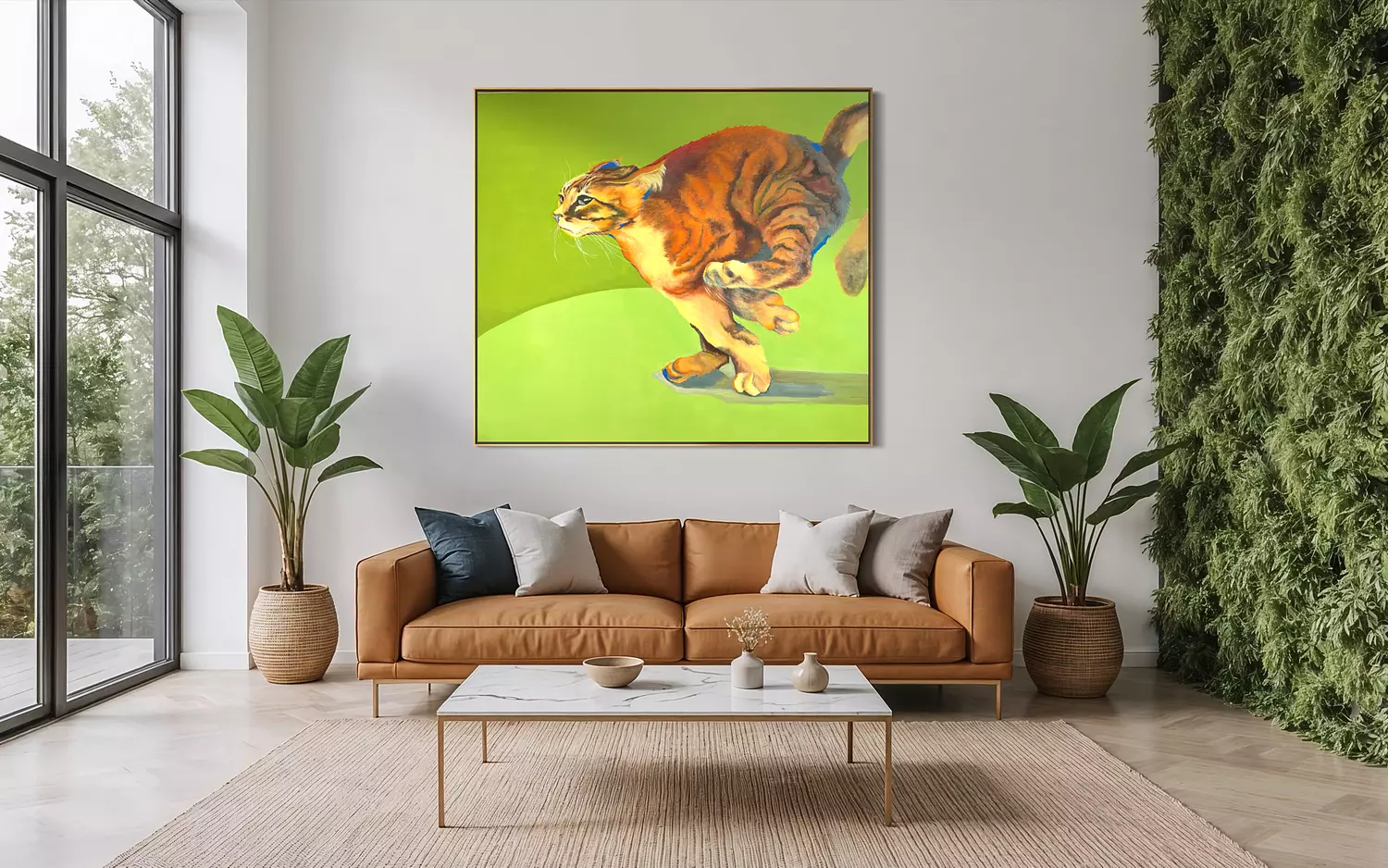 The Impulsive Persona (Green Painting – The Leaping Cat) 7