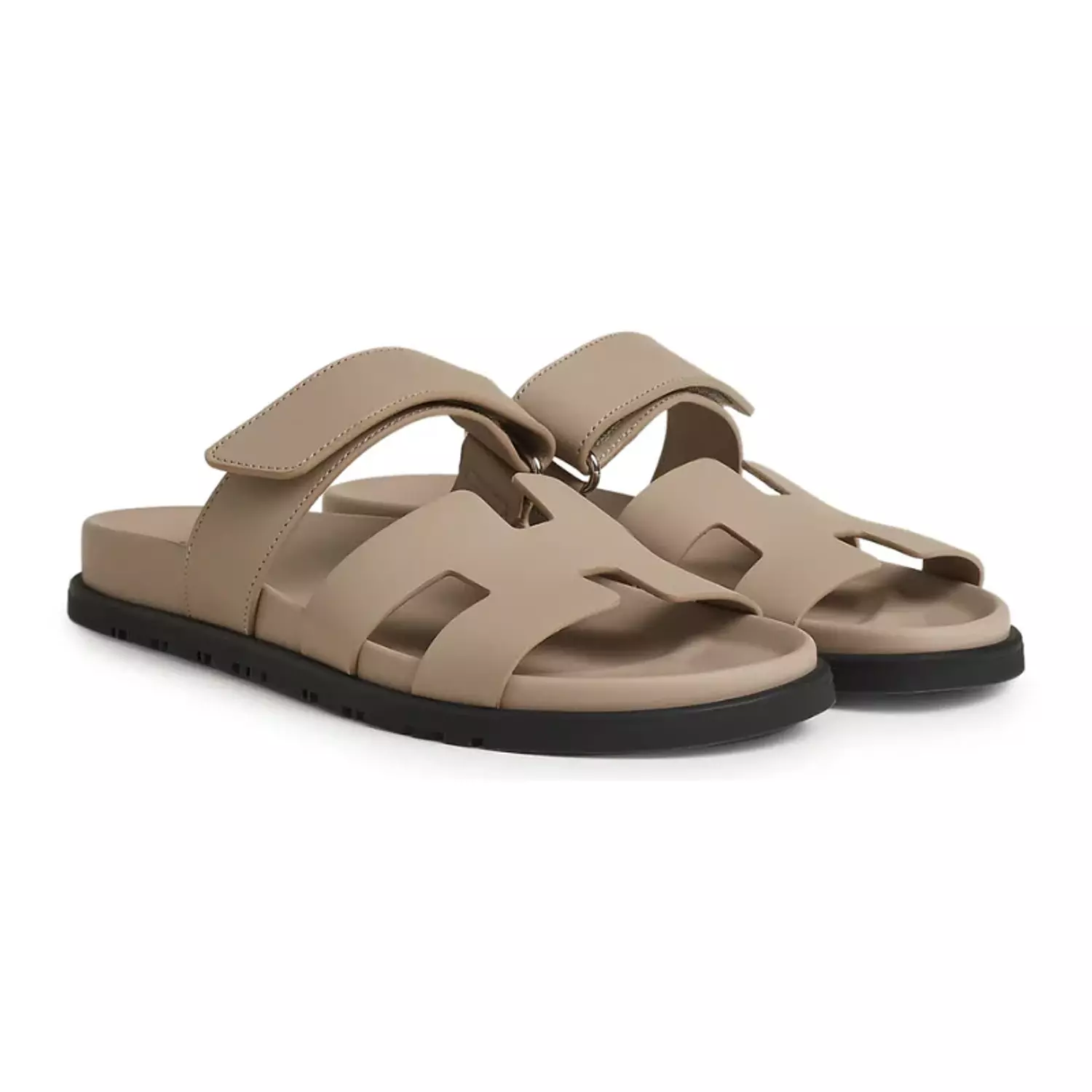 Hermes Chypre Sandal – Beige Mastic Calfskin Leather hover image