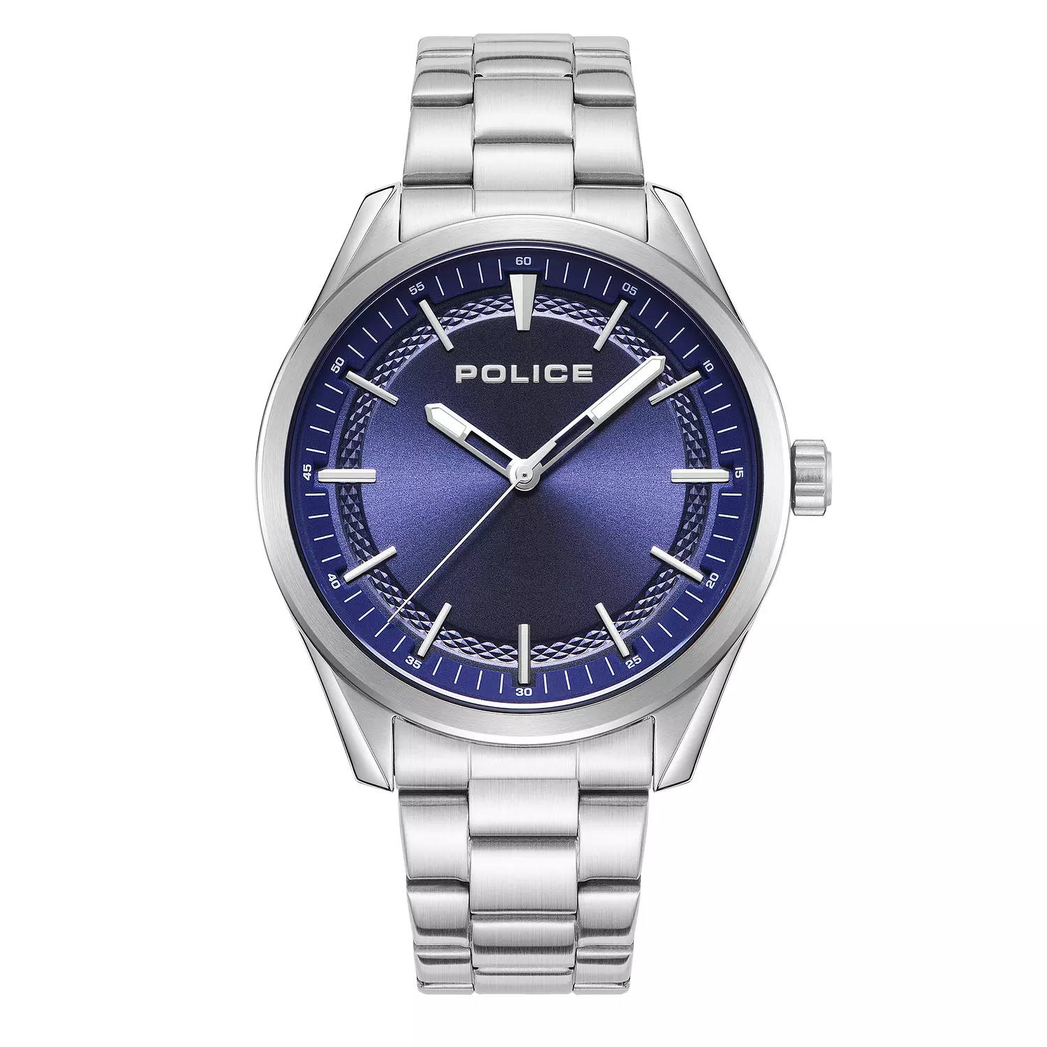 Police Grille Silver Stainless Steel Watch For Men 48.5MM - 5 ATM - PEWJG0018203 image
