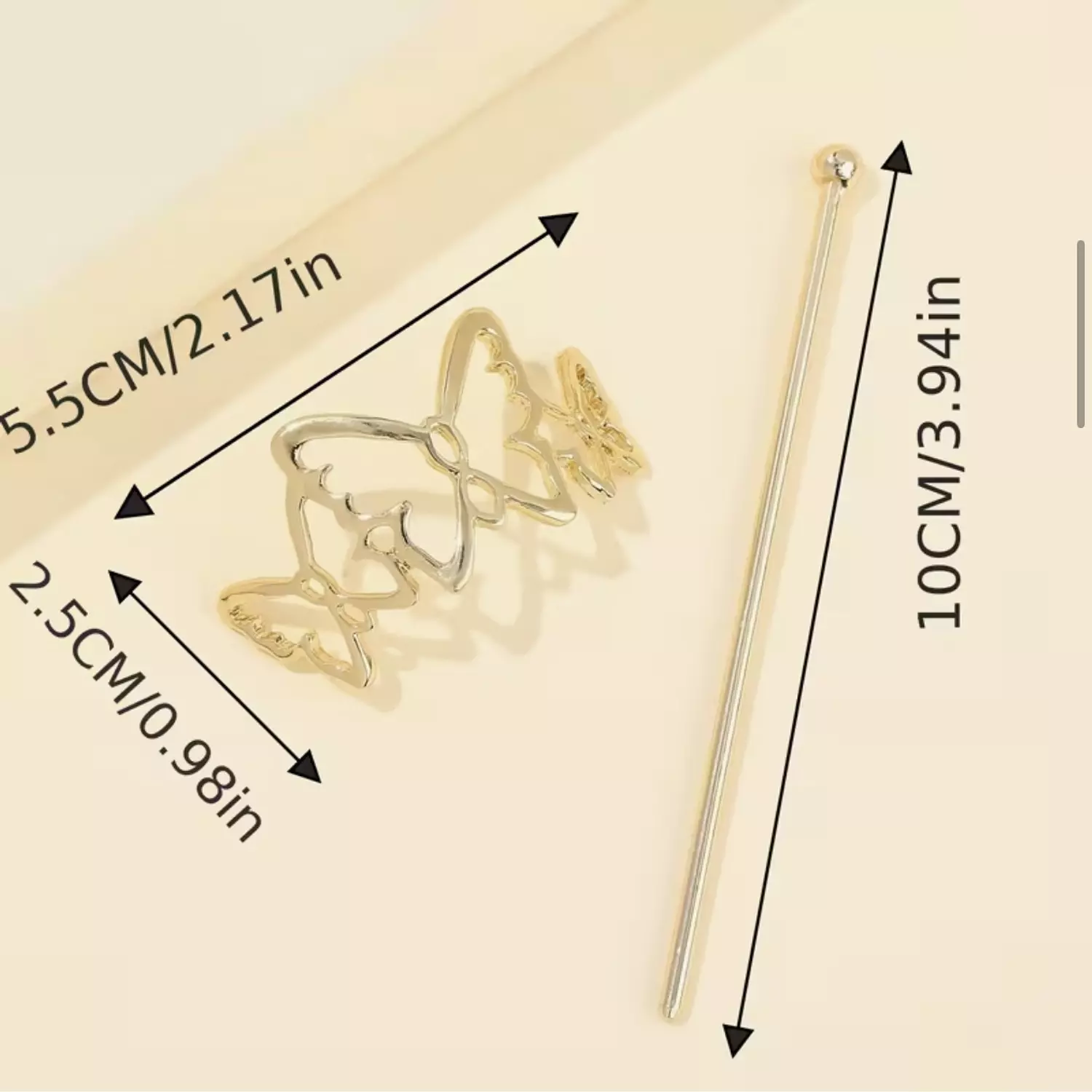 Butterfly Set ( Pin + Barrette ) 3