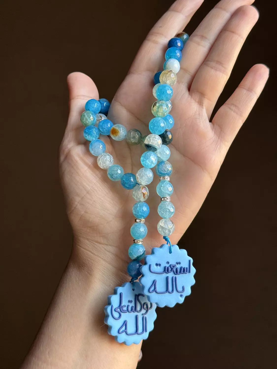 Agate Sea Lover Rosary Car Hanger ( Stock ) image