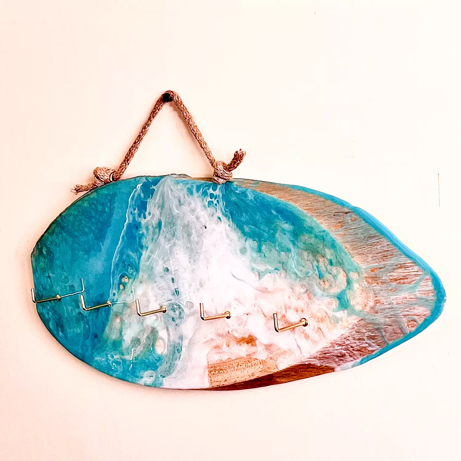 Tree log Key Holder 5